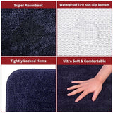 VINSANI BATH MAT 50X80cm NAVY 1010162