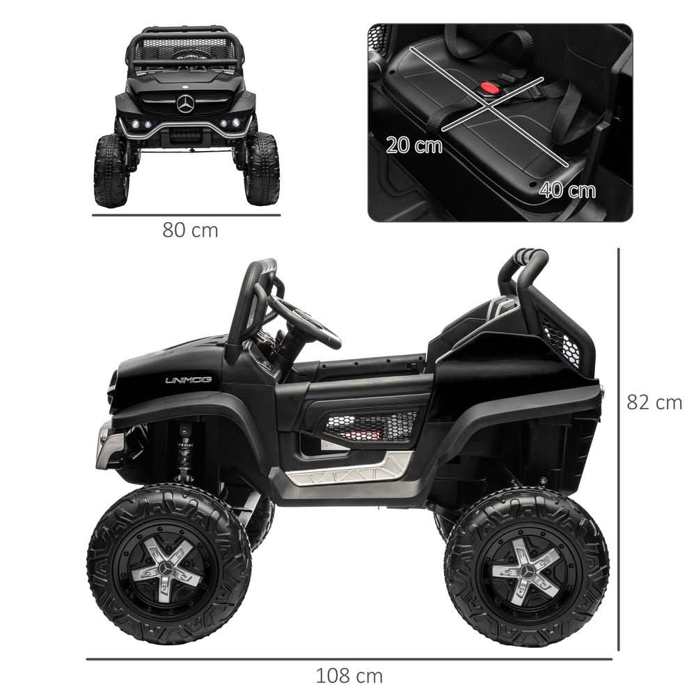 Kids Electric Ride on Car with Remote Control - Black