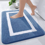 Olanly Large Bathroom Rug 60x150 Mat Shaggy Soft Absorbent Bath Rug Non Slip Machine Washable Bath Mat Bathroom Shower Foot Mats