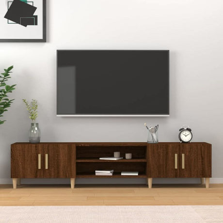 TV Cabinet White 180x31.5x40 cm Engineered Wood