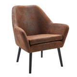 Accent Chair, Armchair, Seating for the Home or Living Room, Brown