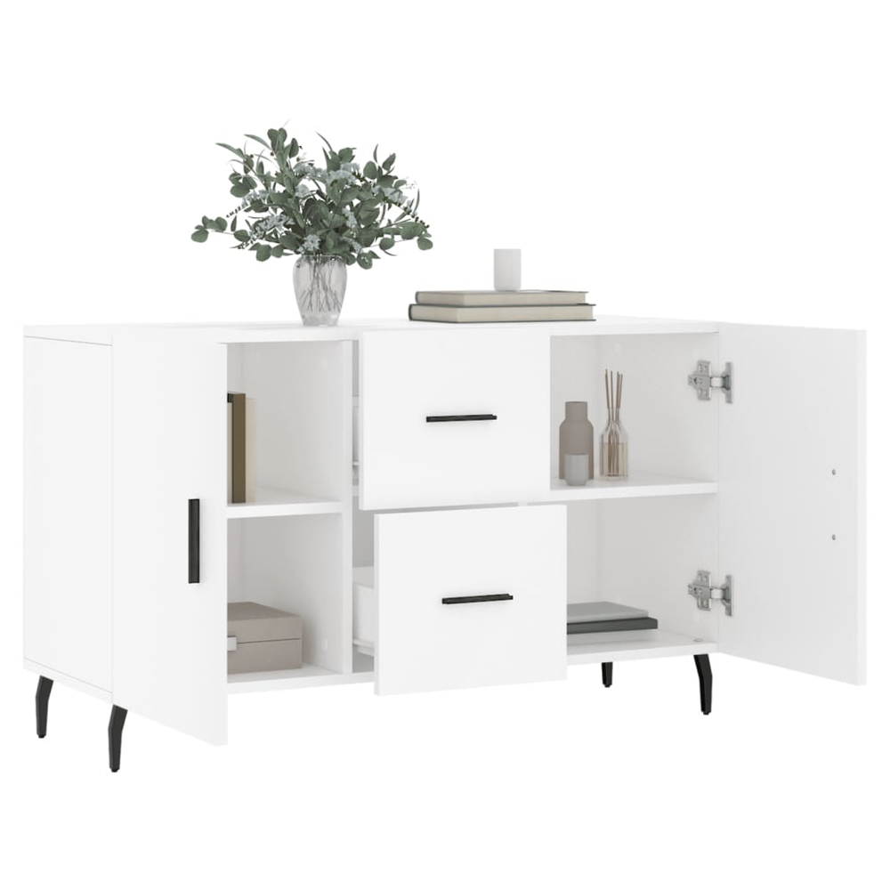 Sideboard White 100x36x60 cm Engineered Wood