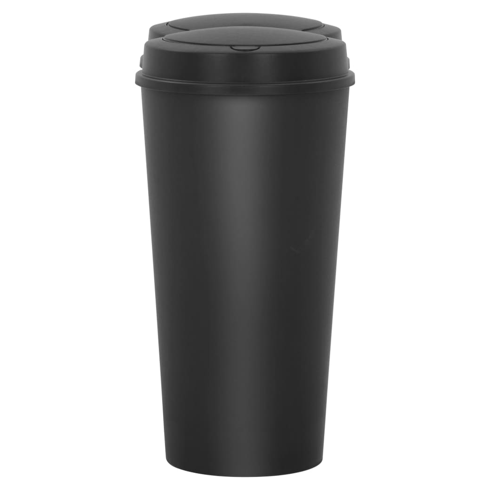 Duo Bin Trash Can Black 50 L