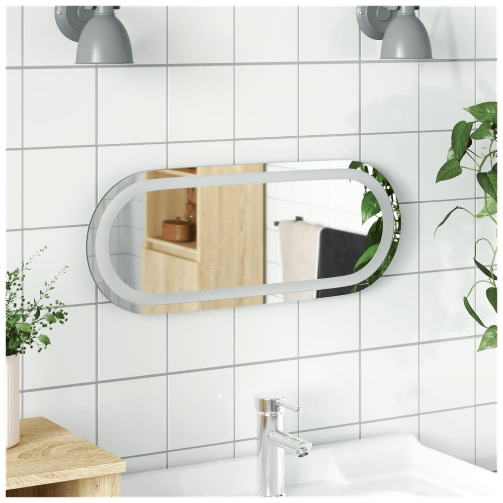 LED Bathroom Mirror 50x20 cm Oval