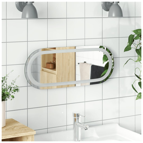 LED Bathroom Mirror 50x20 cm Oval