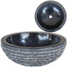 Basin Marble 40 cm Black