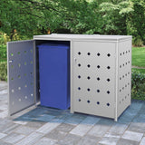 Single Wheelie Bin Shed 240 L Stainless Steel