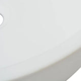 Basin Round Ceramic White 42x12 cm