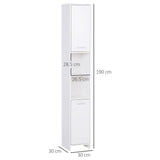 Storage Cabinet For Bathroom Bedroom Freestanding Door Cupboard&Shelves