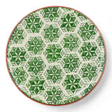 Ceramic Side Plate Nature Snowflake White 21cm