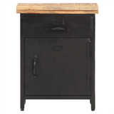 Bedside Cabinet 40x30x52 cm Rough Mango Wood