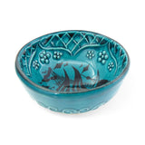 Handmade Ceramic Bowl Multicolour Green 8cm