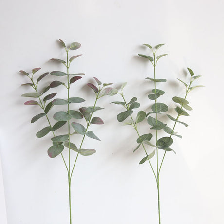 Artificial Eucalyptus Leaves Branches European Green gold leaf Bouquet Plastic Home Wedding Hotel Decoration Plant Tree