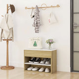 Shoe Bench Grey Sonoma 60x30x45 cm Engineered Wood