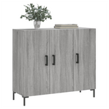 Sideboard Grey Sonoma 90x34x80 cm Engineered Wood