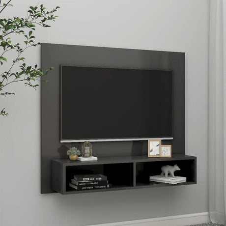 Wall TV Cabinet White 102x23.5x90 cm Engineered Wood