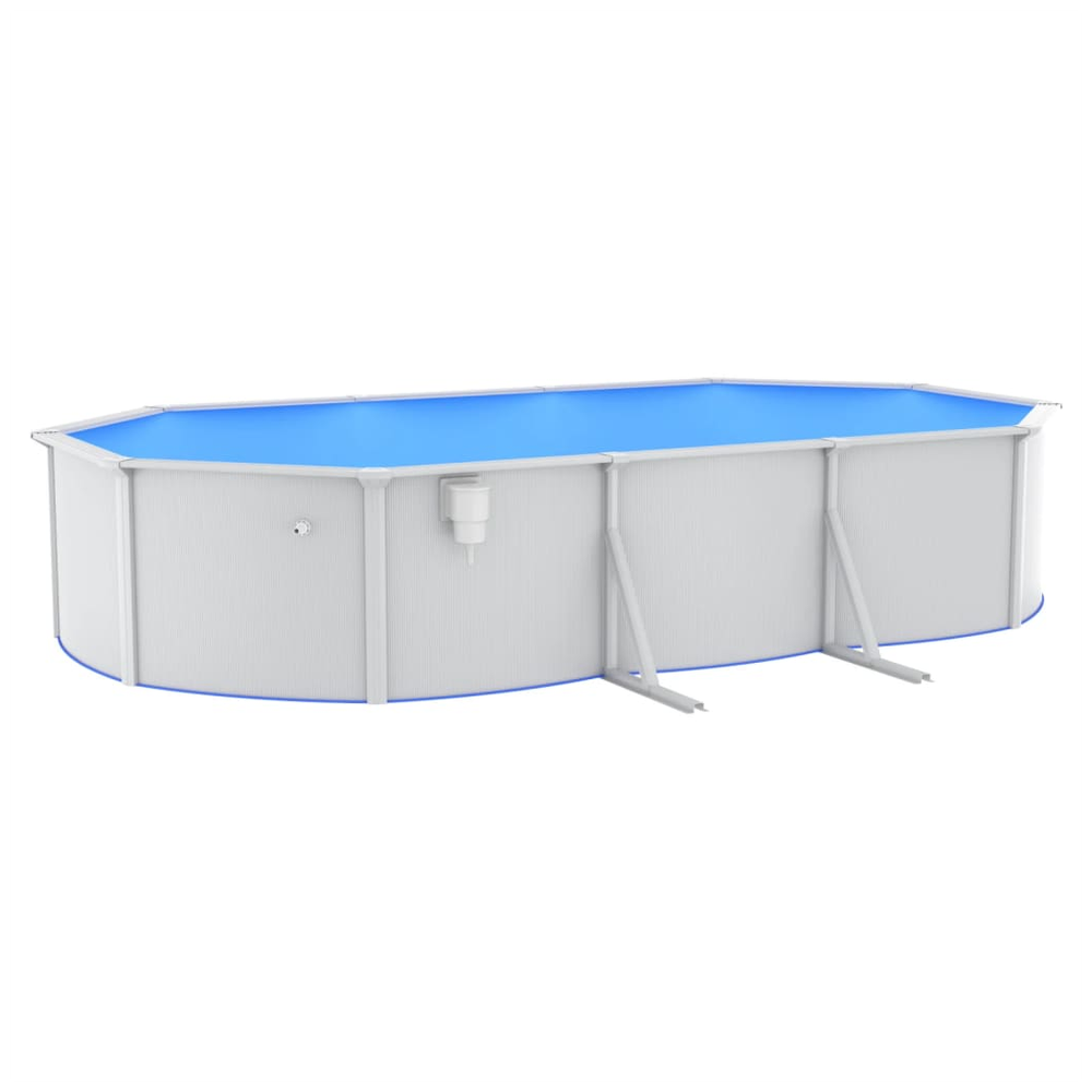 Swimming Pool with Safety Ladder 610x360x120 cm