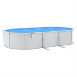 Swimming Pool with Safety Ladder 610x360x120 cm