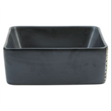 Countertop Basin Black Rectangular 46x35.5x13 cm Ceramic