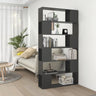 Book Cabinet/Room Divider Smoked Oak 100x24x188 cm