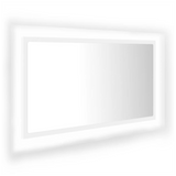 LED Bathroom Mirror White 80x8.5x37 cm Acrylic