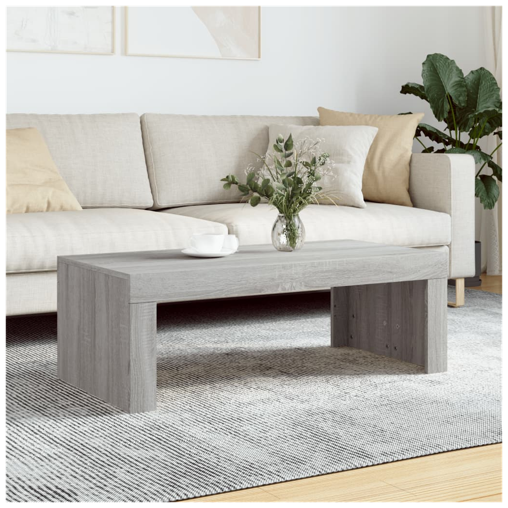 Coffee Table Grey Sonoma 102x50x36 cm Engineered Wood