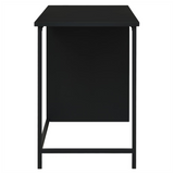 Industrial Desk with Drawers Black 105x52x75 cm Steel