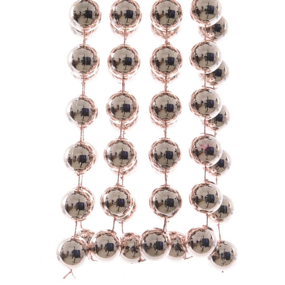 Bead Garland Blush Pink 270cm - Christmas Tree Decoration