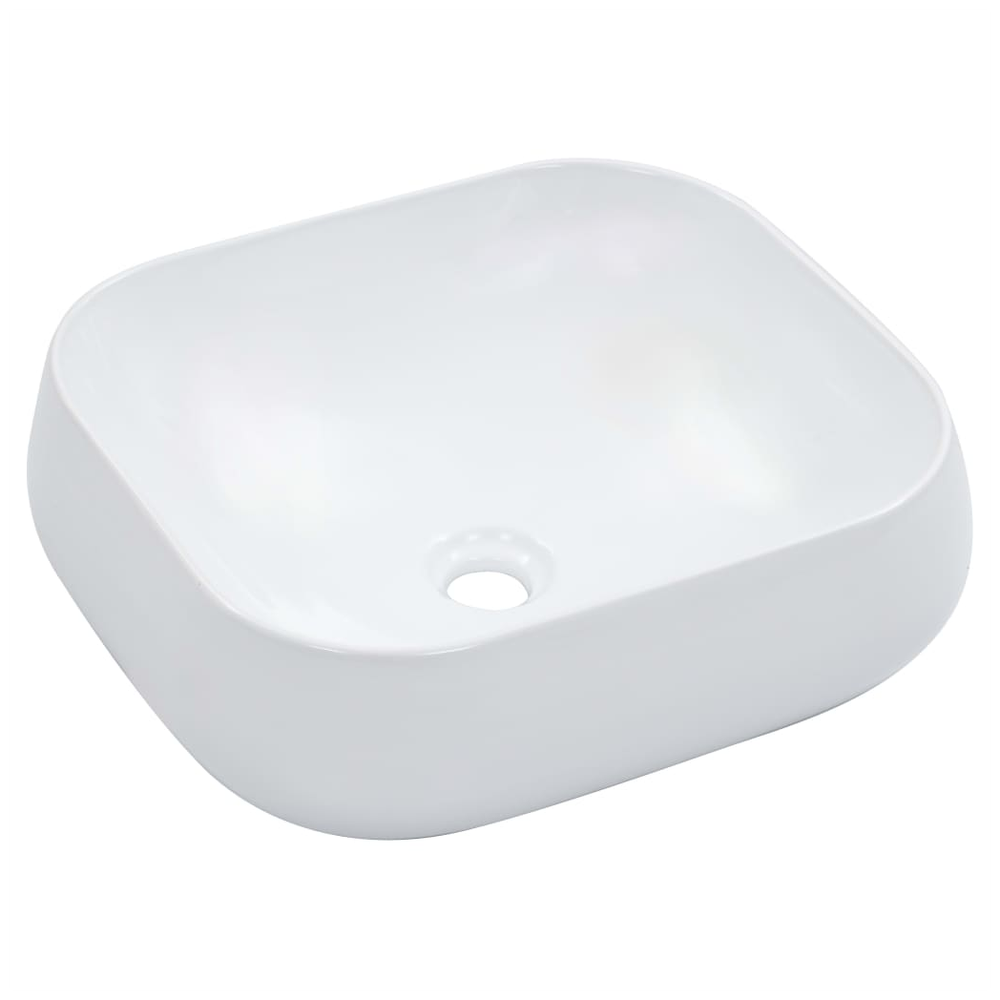 Wash Basin 44.5x39.5x14.5 cm Ceramic White