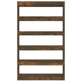 Book Cabinet/Room Divider Smoked Oak 100x30x166 cm