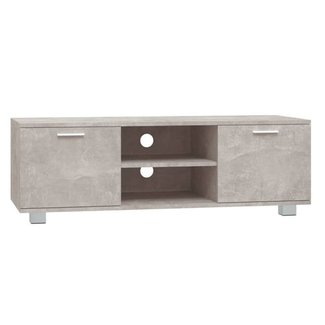 TV Cabinet Concrete Grey 120x40.5x35 cm Engineered Wood