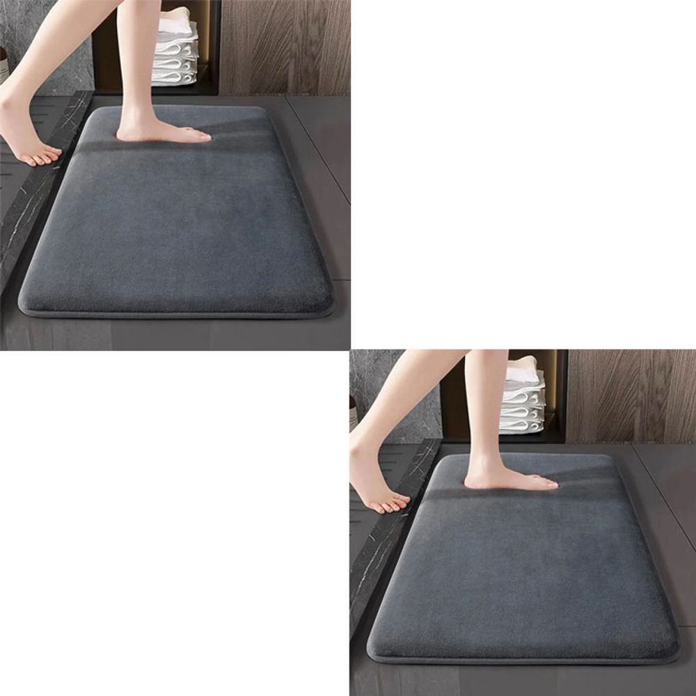 Thickened Floor Mat Memory Cotton Absorbent Non-slip Home Entrance Bedroom Living Room Carpet Kitchen Bathroom Doormat Foot Mat