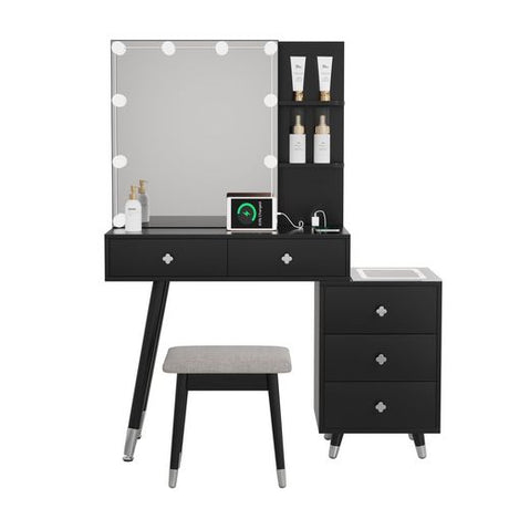 FCH Dressing Table Set with Mirror Cabinet