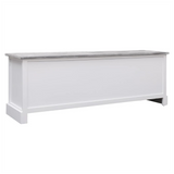 Hall Bench Grey 115x30x40 cm Wood