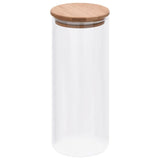 Storage Glass Jars with Bamboo Lid 6 pcs 1000 ml