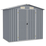 Garden Shed Green 205x129x183 cm Galvanised Steel