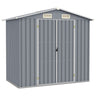 Garden Shed Green 205x129x183 cm Galvanised Steel