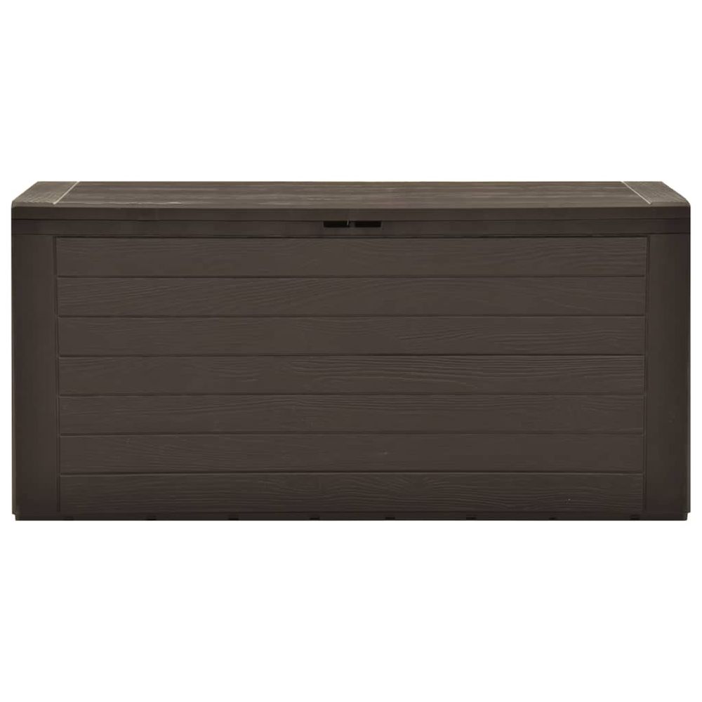 Garden Storage Box Brown 116x44x55 cm