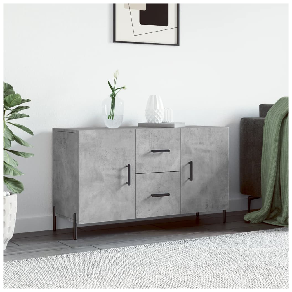 Sideboard Concrete Grey 100x36x60 cm Engineered Wood