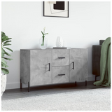 Sideboard Concrete Grey 100x36x60 cm Engineered Wood