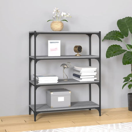 Book Cabinet Black 40x33x70.5 cm Engineered Wood and Steel