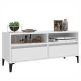 TV Cabinet White 100x34.5x44.5 cm Engineered Wood