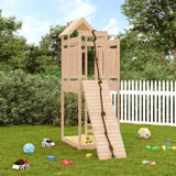 Playhouse with Climbing Wall Solid Wood Pine