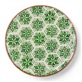 Ceramic Side Plate Nature Snowflake White 21cm