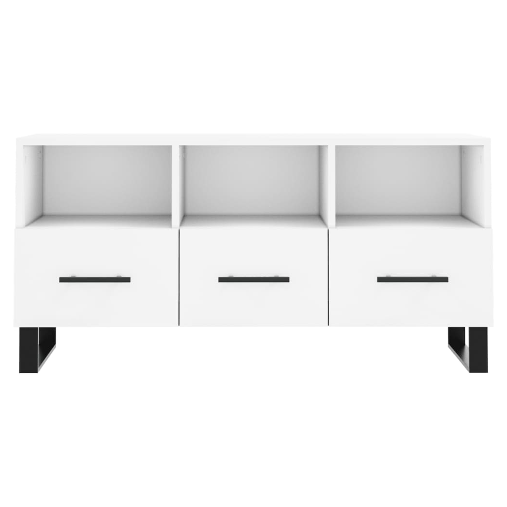 TV Cabinet White 102x36x50 cm Engineered Wood