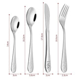 8PC Little Bear Stainless Steel Cutlery Kids Safe Flatware Tableware Set