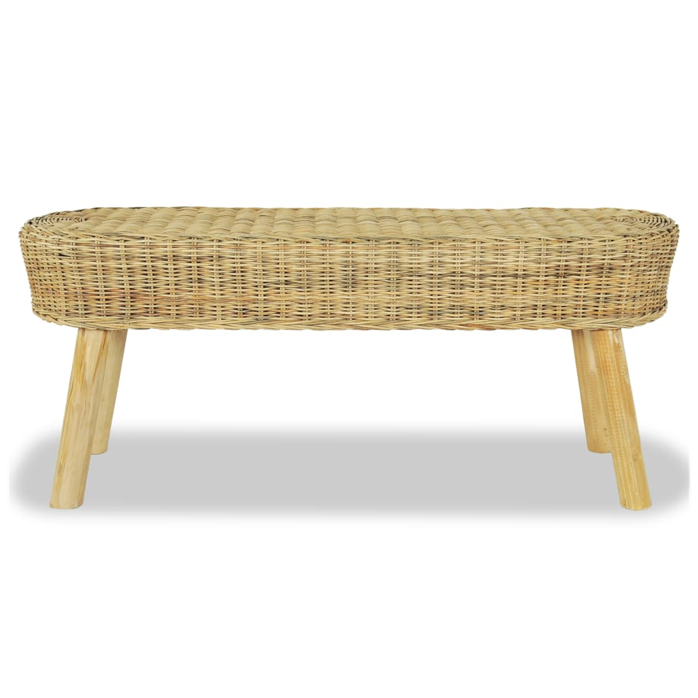 Hall Bench 110x35x45 cm Natural Rattan