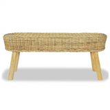 Hall Bench 110x35x45 cm Natural Rattan