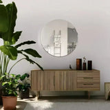 All Glass Bevelled Classic Design Round Mirror