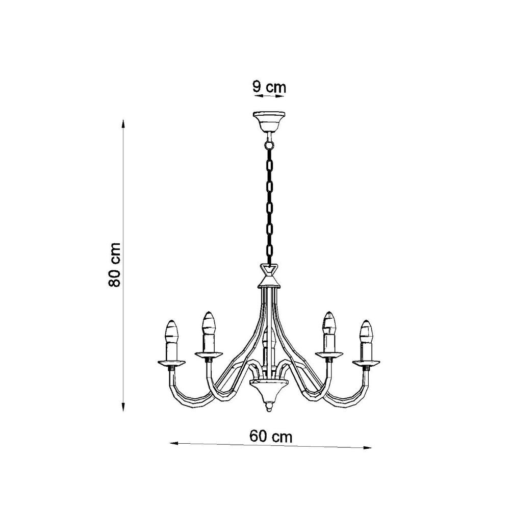 Chandelier steel Minerwa modern Design E14